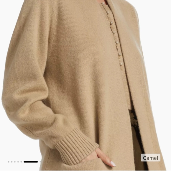 Vince 100% Cashmere Shawl Collar Cardigan - Picture 4 of 16